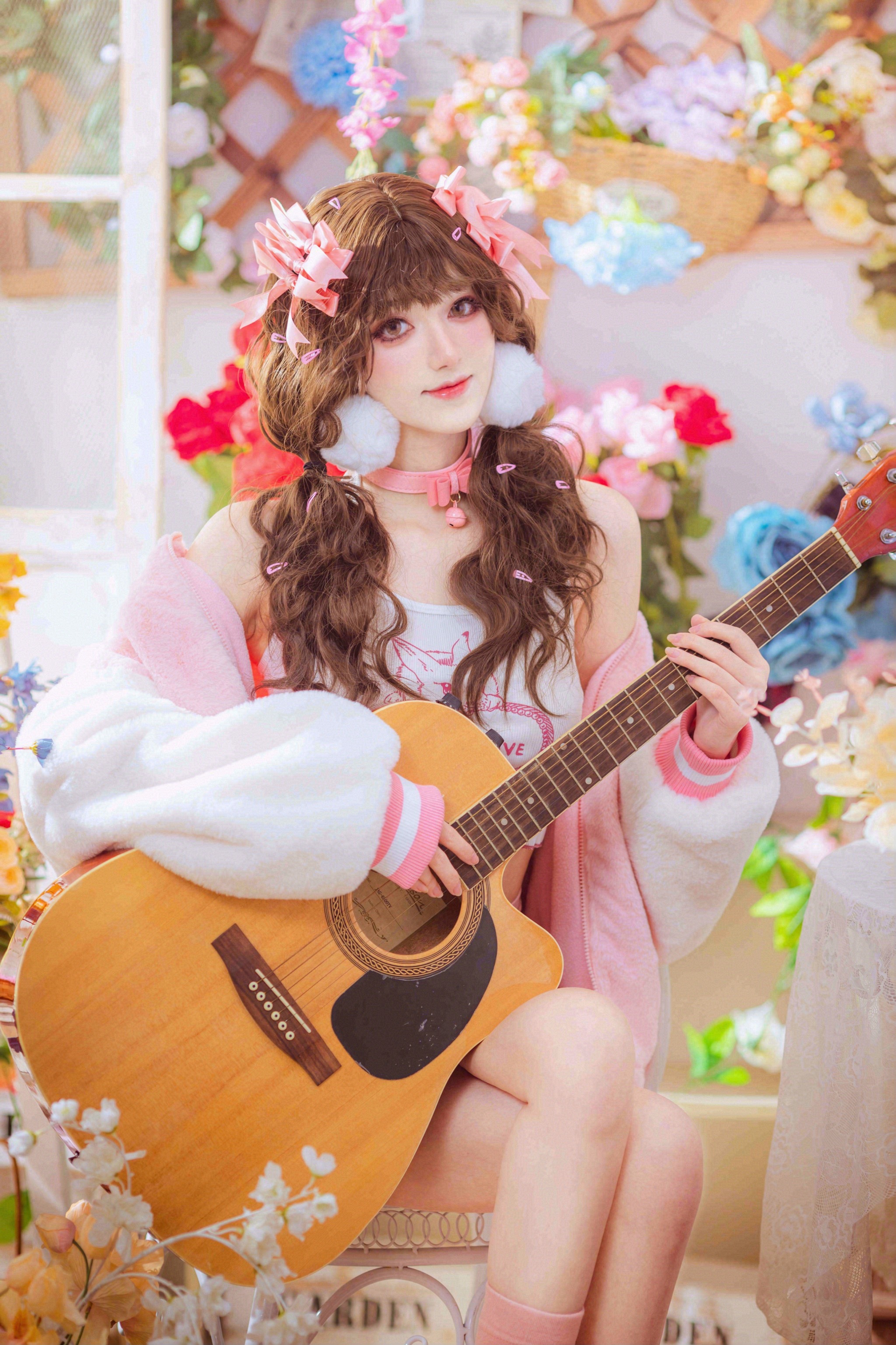 图片[1]-南桃Momoko – NO.086 少女吉他与蝴蝶结 [28P]-XikXak